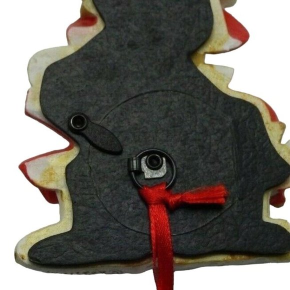 SNOWMAN Christmas Round Picture Frame Hanging Ornament Steamboat Colorado teapot - Picture 7 of 8